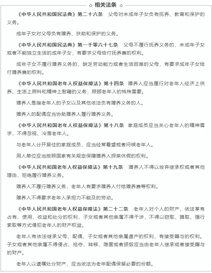 成年子女不得以放弃继承权或者其他理由拒绝履行对父母的赡养义务